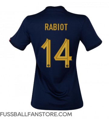Frankreich Adrien Rabiot #14 Replik Heimtrikot Damen WM 2022 Kurzarm